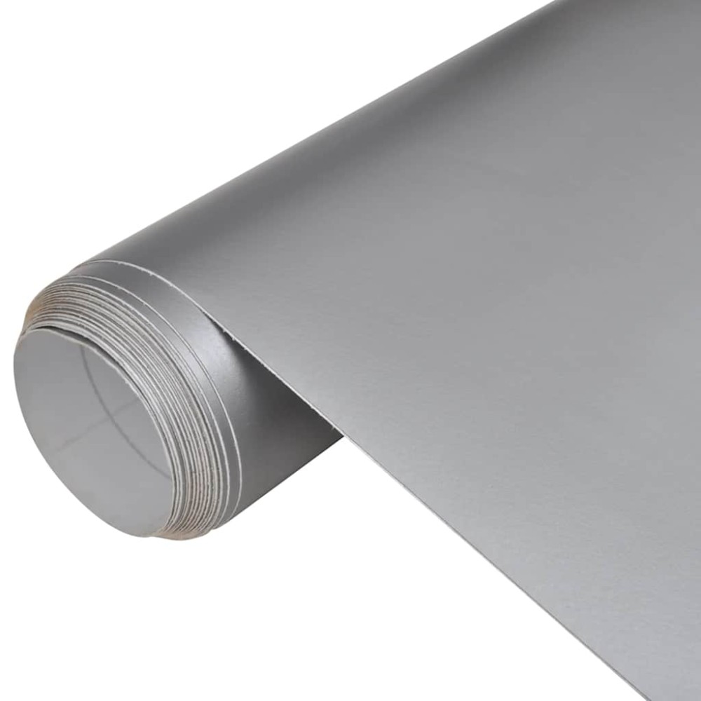 vidaXL Μεμβράνες Αυτοκινήτου 2 τεμ. Ασημί Ματ 100x150 εκ. & 50x150 εκ.