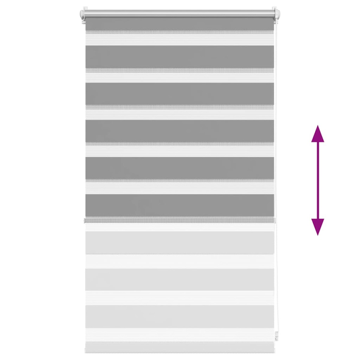 Σύστημα Σκίασης Ρόλερ Zebra Γκρι 50 x 100 εκ.
