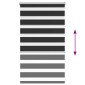 Σύστημα Σκίασης Ρόλερ Zebra Μαύρο 50 x 100 εκ.