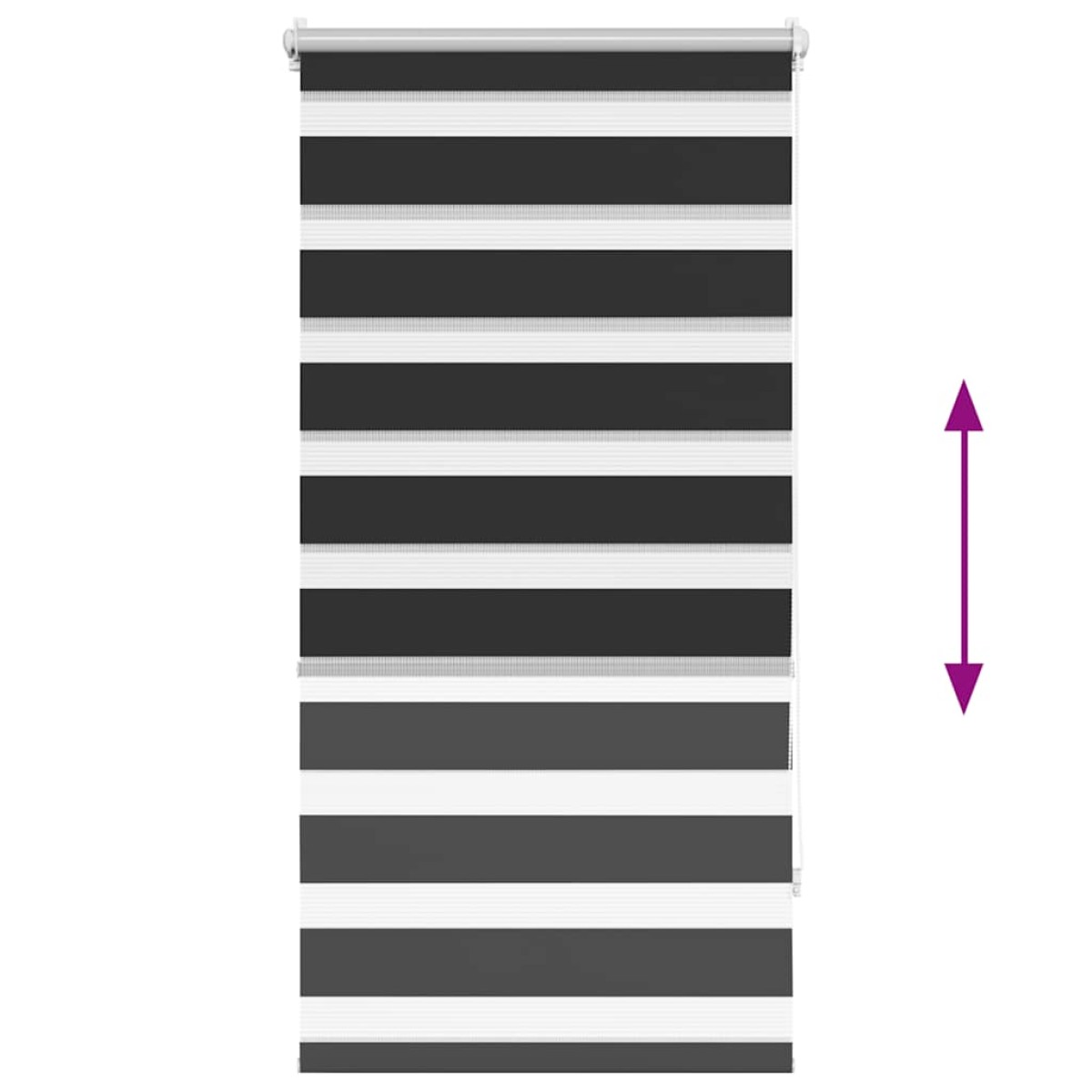 Ρόλερ Zebra Μαύρο 60 x 120cm