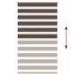 Σύστημα Σκίασης Ρόλερ Zebra Καφέ 100 x 175 εκ.