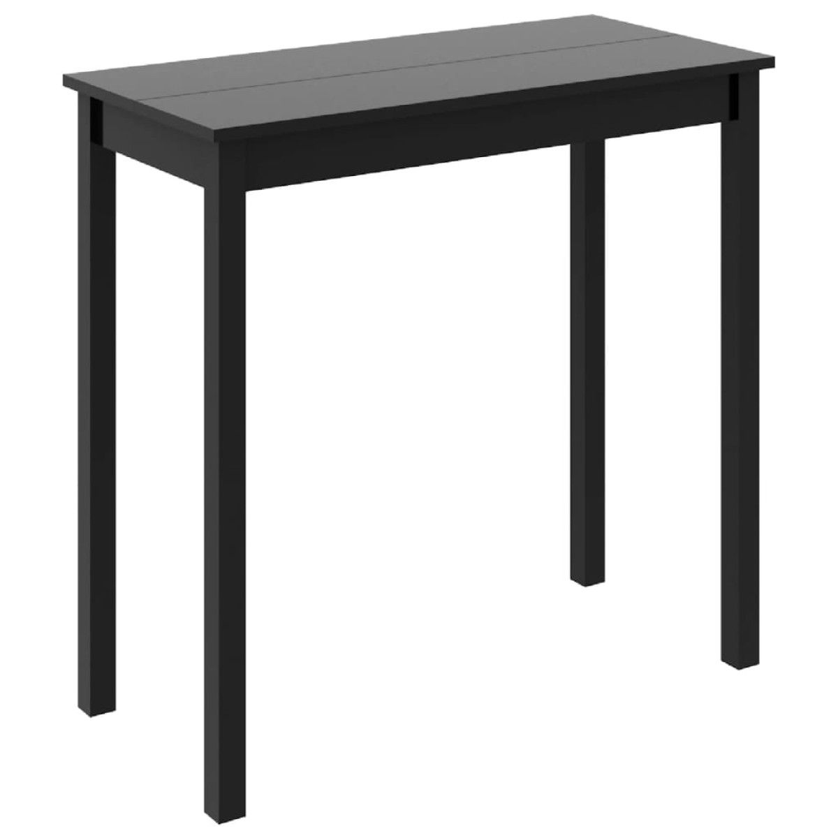 vidaXL Τραπέζι Μπαρ Μαύρο 115 x 55 x 107 εκ. από MDF