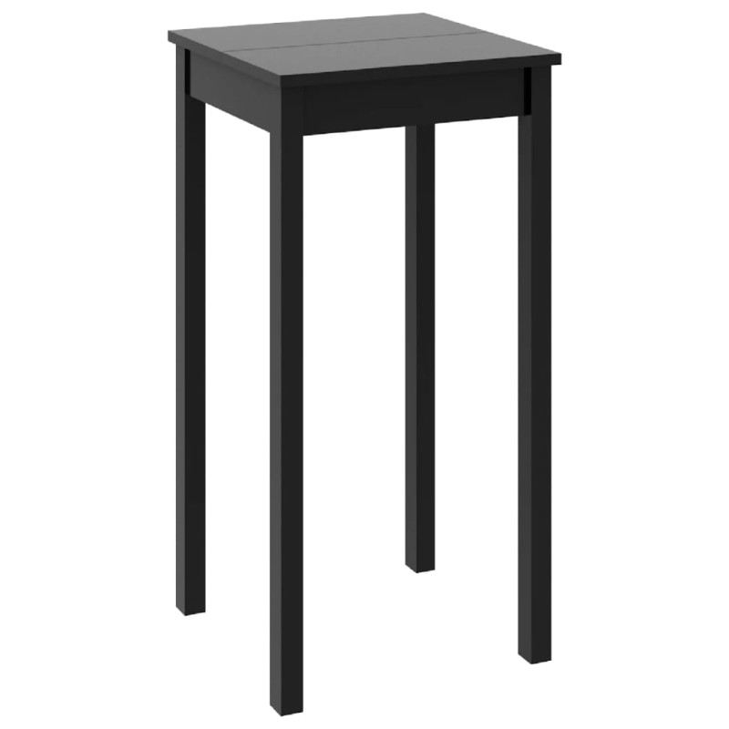 vidaXL Τραπέζι Μπαρ Μαύρο 55 x 55 x 107 εκ. από MDF
