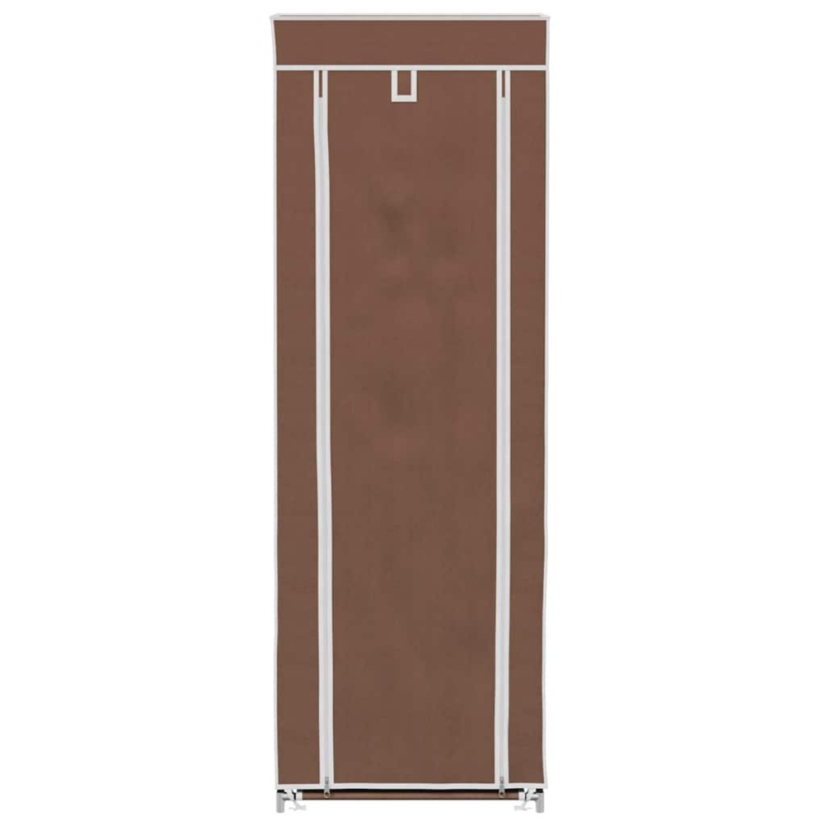 Υφασμάτινη παπουτσοθήκη με κάλυμμα 57 x 29 x 162 cm Καφέ