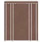 vidaXL Ντουλάπα με Ράφια / Σωλήνες Καφέ 45 x 150 x 176 εκ. Υφασμάτινη
