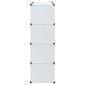 vidaXL Ντουλάπα Σπονδυλωτή 9 Τμήματα Άσπρη 37x115x150 εκ.