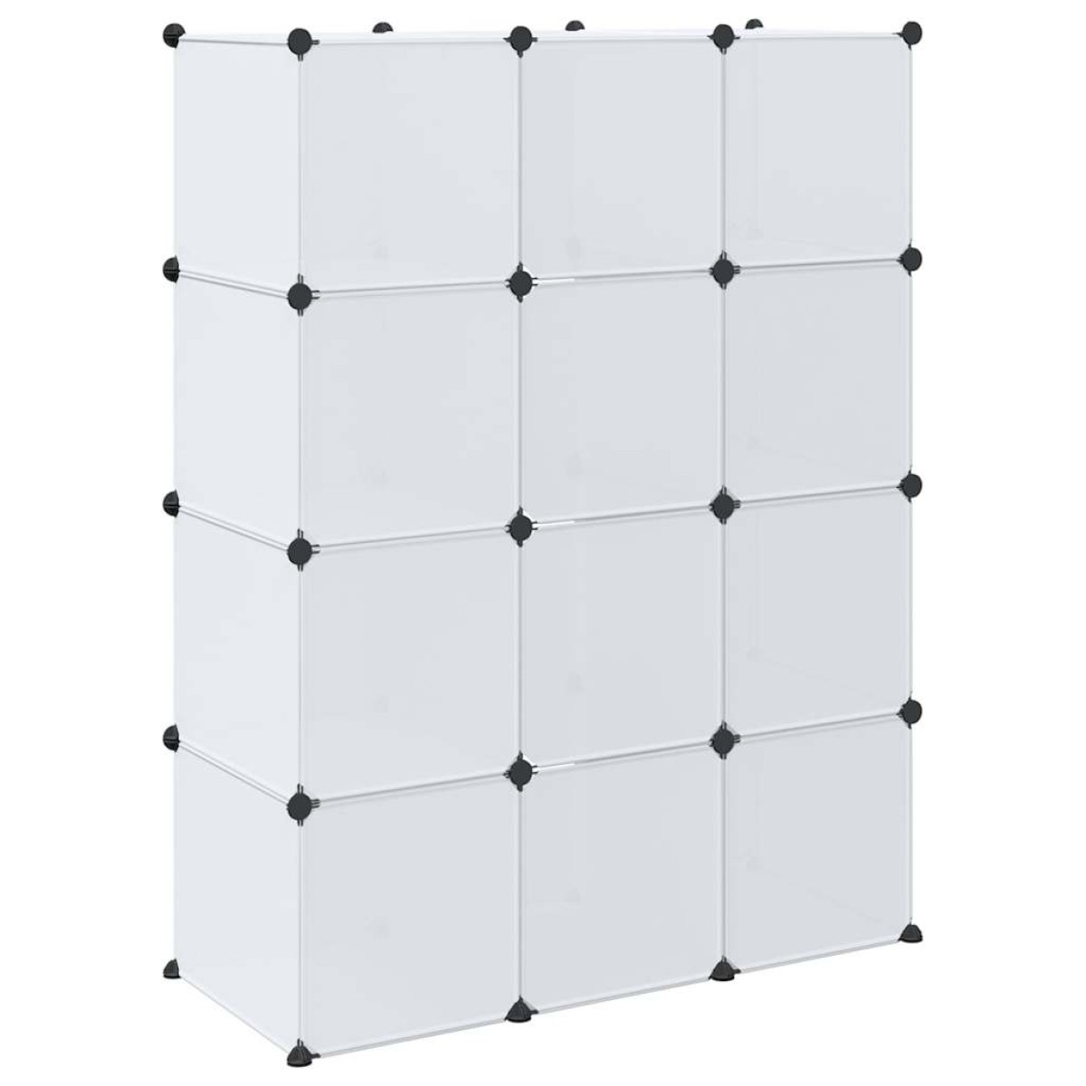 vidaXL Ντουλάπα Σπονδυλωτή 9 Τμήματα Άσπρη 37x115x150 εκ.