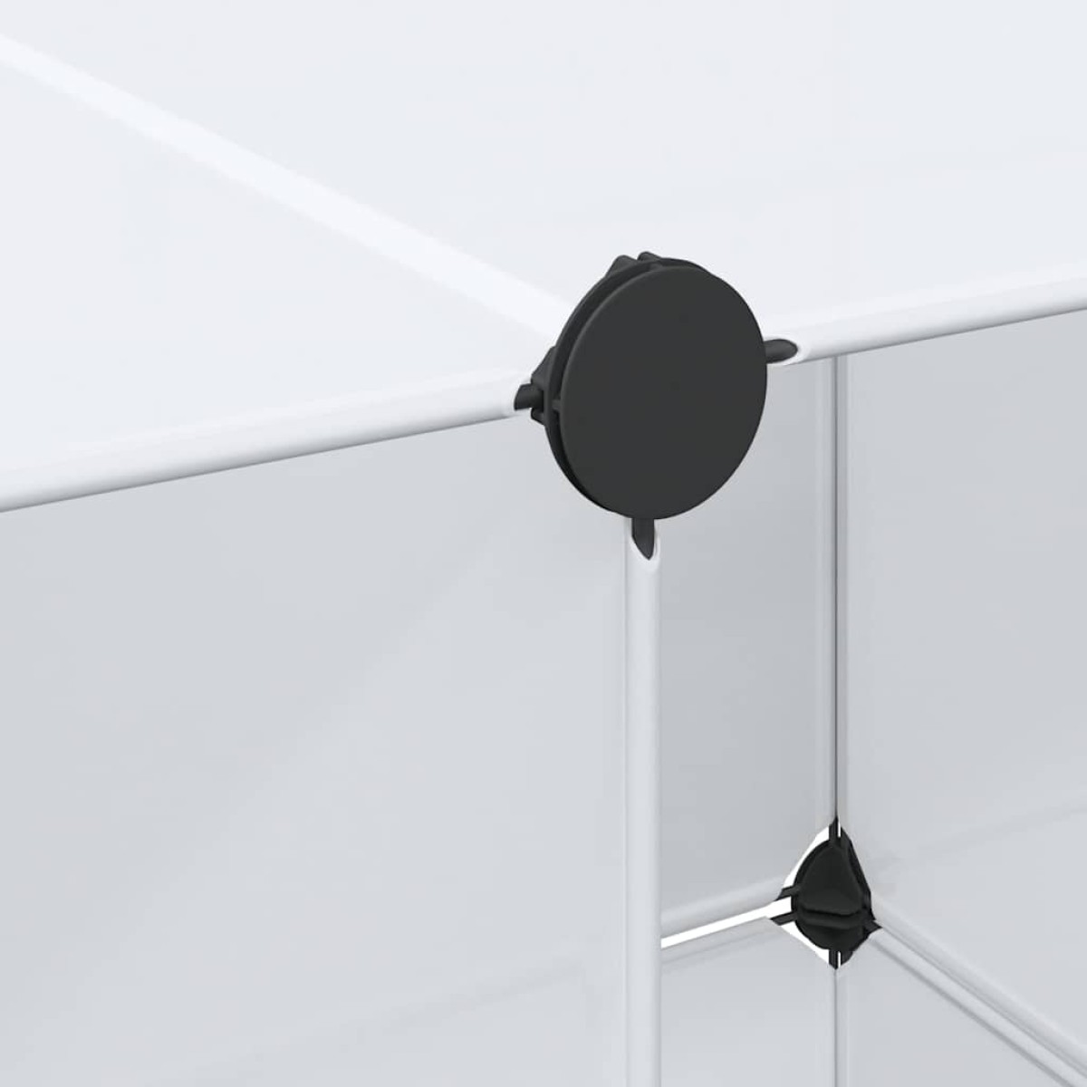 vidaXL Ντουλάπα Σπονδυλωτή 9 Τμήματα Άσπρη 37x115x150 εκ.