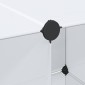 vidaXL Ντουλάπα Σπονδυλωτή 9 Τμήματα Άσπρη 37x115x150 εκ.