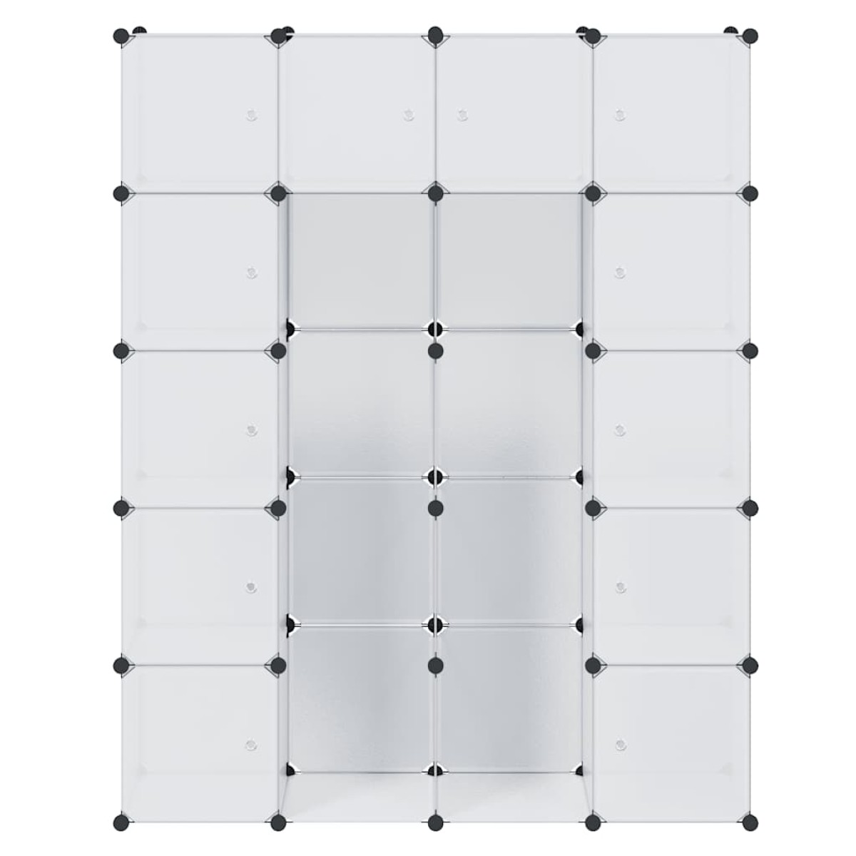 vidaXL Ντουλάπα Σπονδυλωτή 14 Τμήματα Άσπρη 37 x 146 x 180,5 εκ