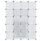 vidaXL Ντουλάπα Σπονδυλωτή 14 Τμήματα Άσπρη 37 x 146 x 180,5 εκ