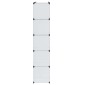 vidaXL Ντουλάπα Σπονδυλωτή 14 Τμήματα Άσπρη 37 x 146 x 180,5 εκ