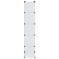 vidaXL Ντουλάπα Σπονδυλωτή 18 Τμήματα Άσπρη 37 x 146 x 180,5 εκ