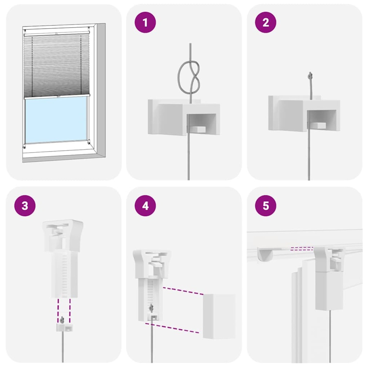 Σύστημα Σκίασης Πλισέ Κρεμ 40 x 150 εκ.