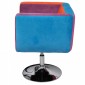 vidaXL Πολυθρόνα Cube με Σχέδιο Patchwork Υφασμάτινη