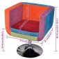 vidaXL Πολυθρόνα Cube με Σχέδιο Patchwork Υφασμάτινη
