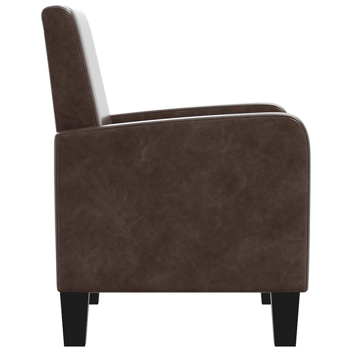 vidaXL Πολυθρόνα Καφέ από Συνθετικό Δέρμα