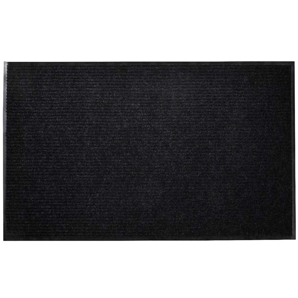 vidaXL Πατάκι Πόρτας Μαύρο 90 x 120 εκ. από PVC