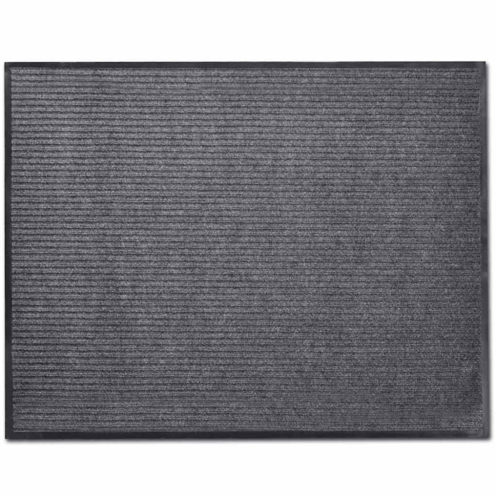 vidaXL Πατάκι Πόρτας Γκρι 90 x 60 εκ. από PVC
