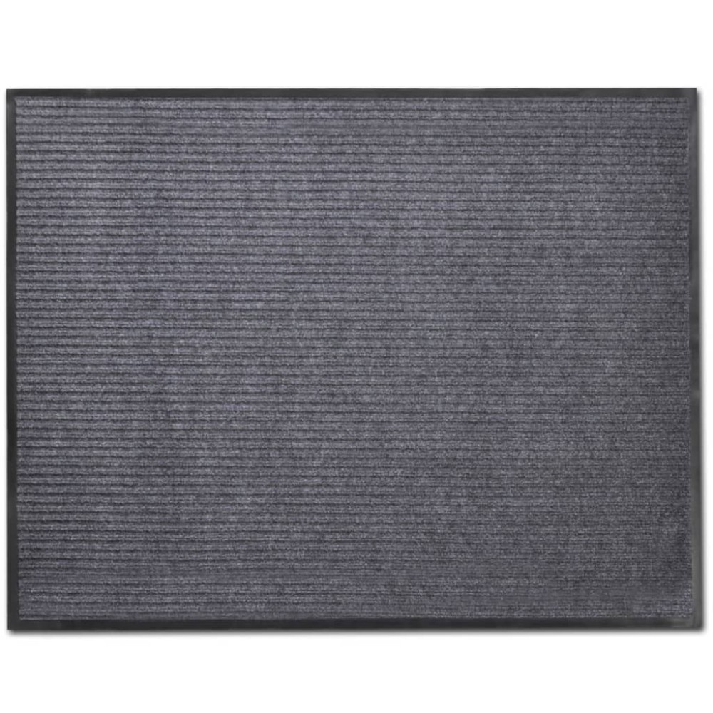 vidaXL Πατάκι Πόρτας Γκρι 90 x 120 εκ. από PVC