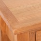 vidaXL Τραπέζι Κονσόλα με 2 Συρτάρια 83 x 30 x 73 εκ. Μασίφ Ξύλο Δρυός