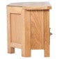 vidaXL Έπιπλο Τηλεόρασης με Συρτάρι 88 x 42 x 46 εκ. Μασίφ Ξύλο Δρυός