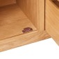 vidaXL Μπουφές με 3 Συρτάρια 110 x 33,5 x 70 εκ. από Μασίφ Ξύλο Δρυός