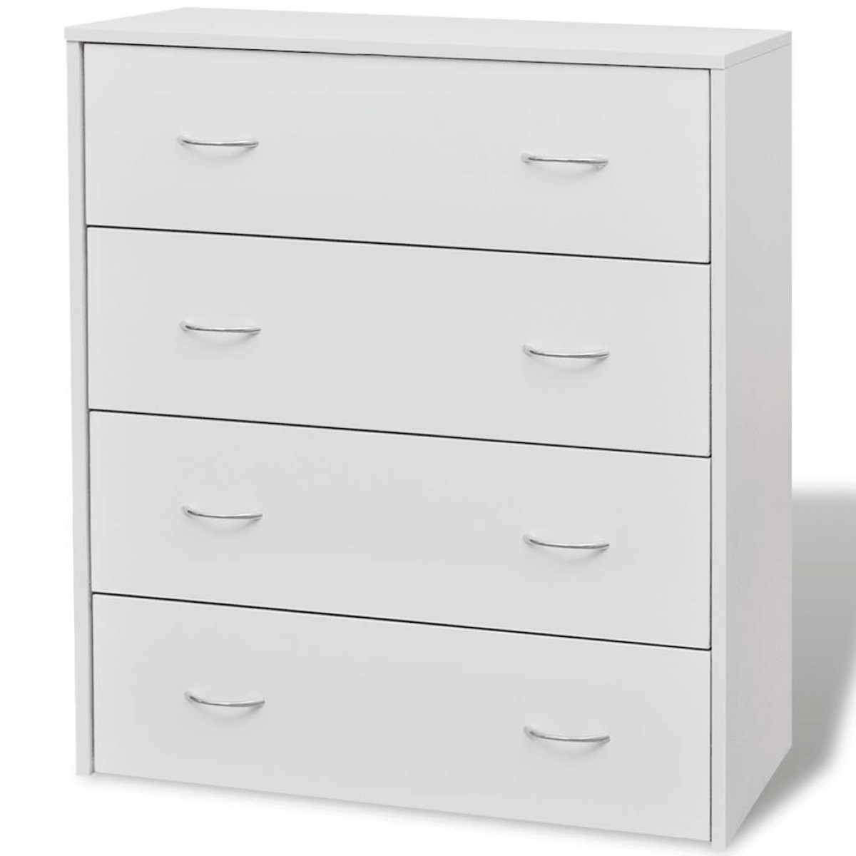 vidaXL Συρταριέρα με 4 Συρτάρια Λευκή 60 x 30,5 x 71 εκ.
