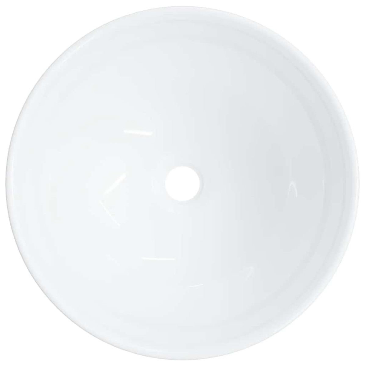 vidaXL Νιπτήρας Λευκός 28 x 28 x 10 εκ. Κεραμικός