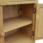 vidaXL Ντουλάπι / Ψηλός Μπουφές 90 x 33,5 x 83 εκ. Μασίφ Ξύλο Δρυός