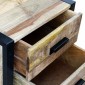 vidaXL Τραπέζι Βοηθητικό με 2 Συρτάρια 43x33x51 εκ. Μασίφ Ξύλο Μάνγκο