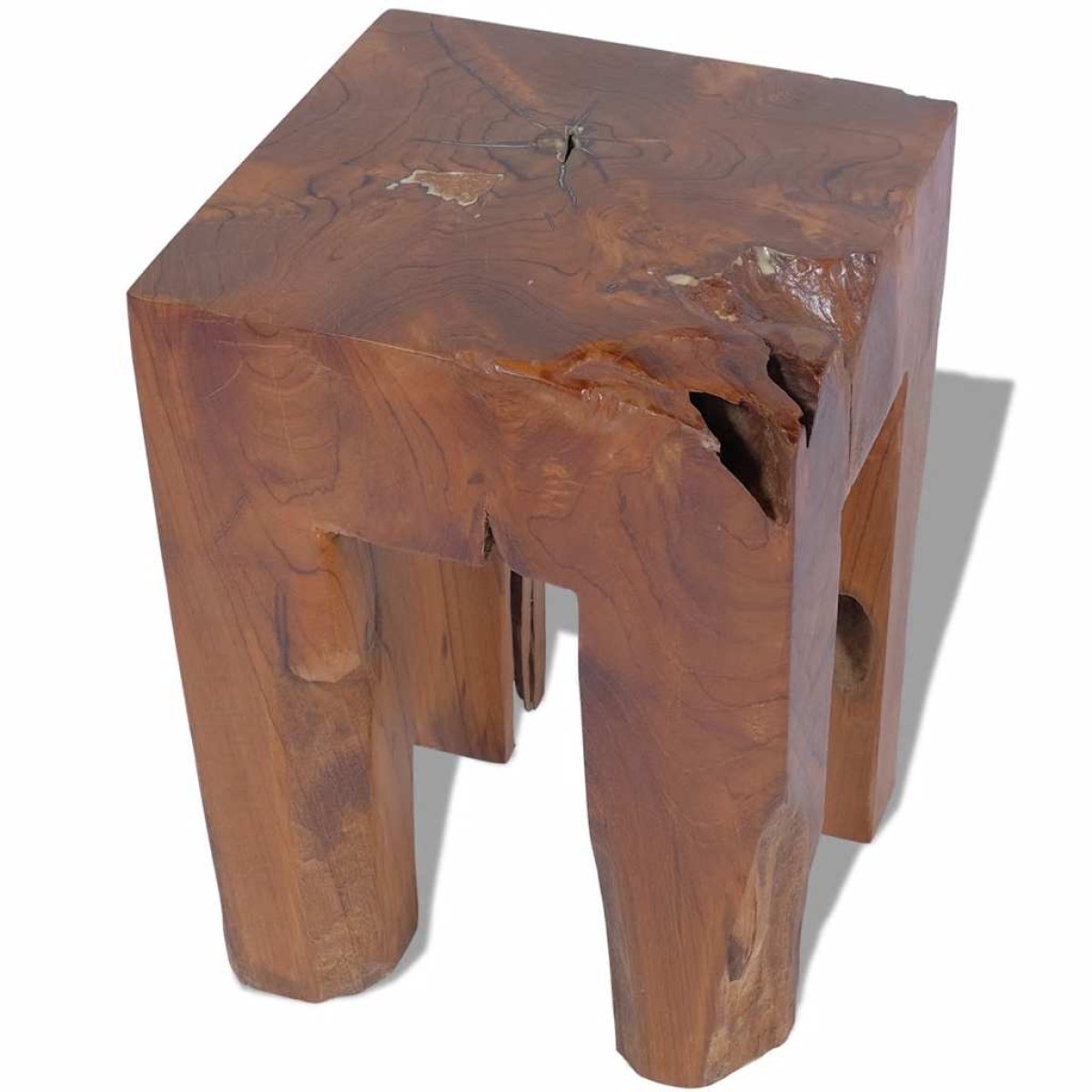 vidaXL Σκαμπό από Μασίφ Ξύλο Teak