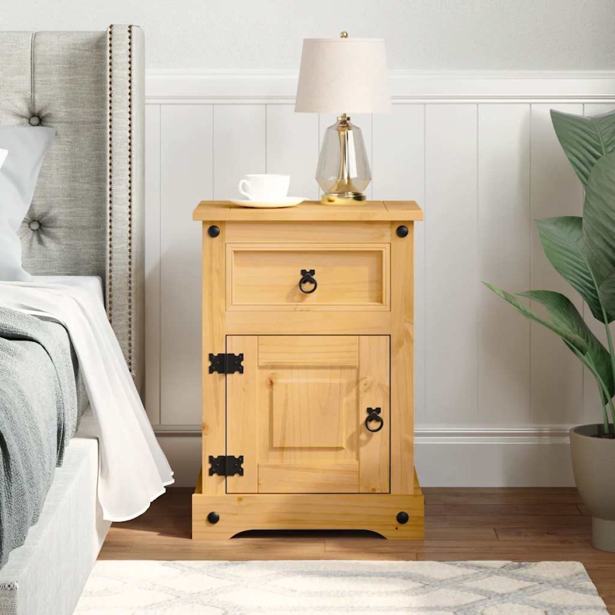 vidaXL Κομοδίνο Μεξικάνικο Στιλ Corona 53 x 39 x 66 εκ. Ξύλο Πεύκου