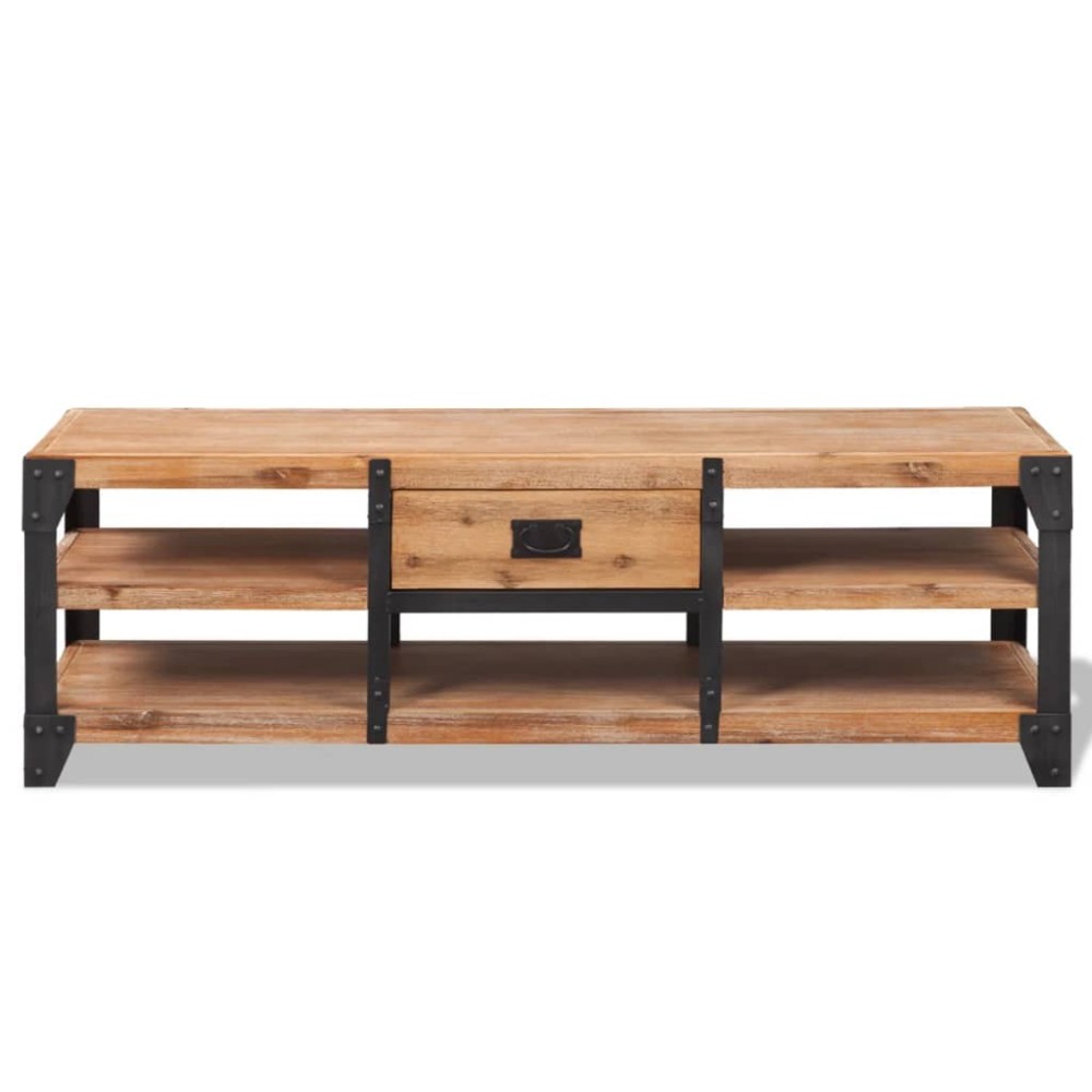 vidaXL Έπιπλο Τηλεόρασης 140 x 40 x 45 εκ. από Μασίφ Ξύλο Ακακίας