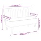 vidaXL Καναπές Μπλε 117 x 55,5 x 77 εκ. Υφασμάτινος