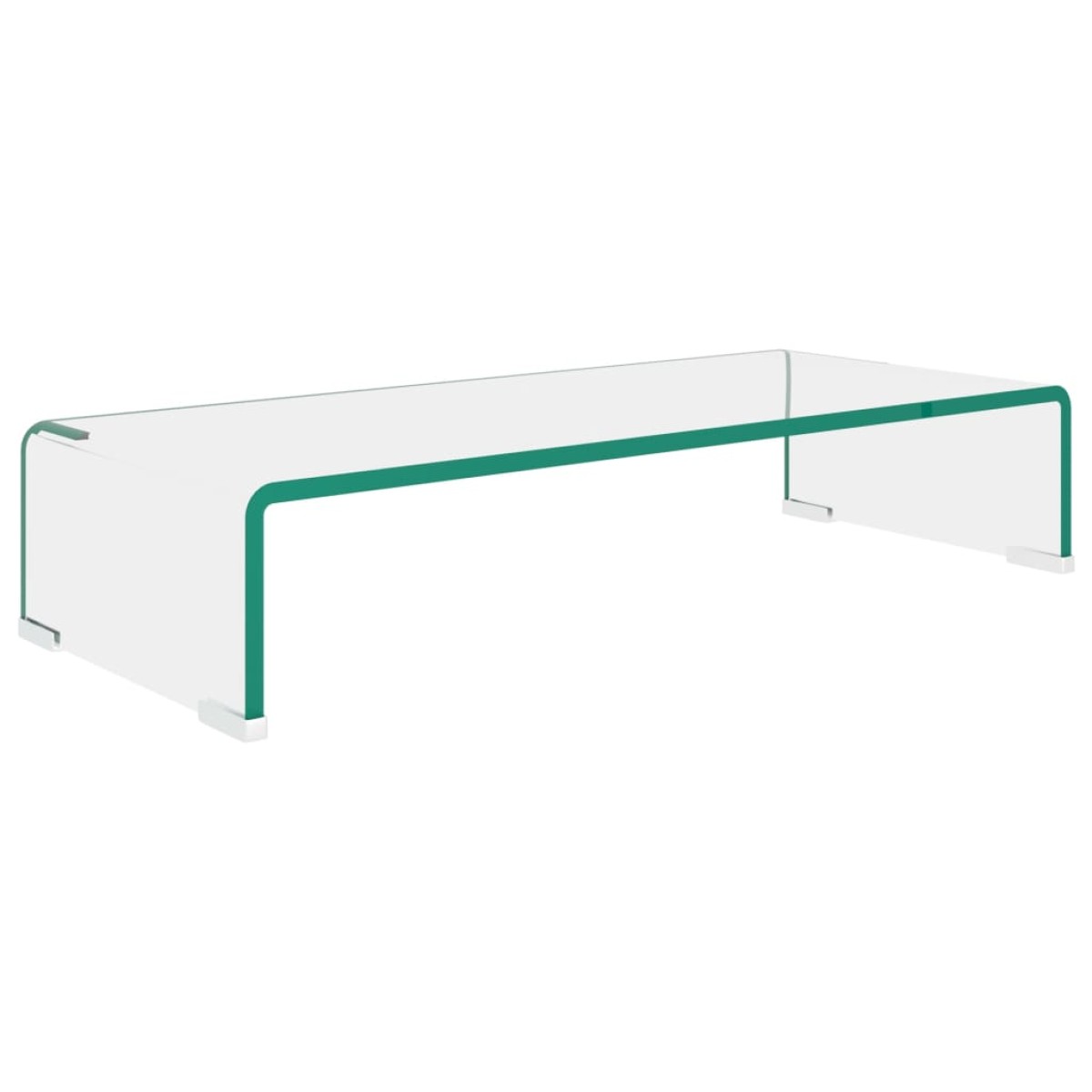 vidaXL Βάση Τηλεόρασης/Οθόνης Διάφανη 60 x 25 x 11 εκ. Γυάλινη