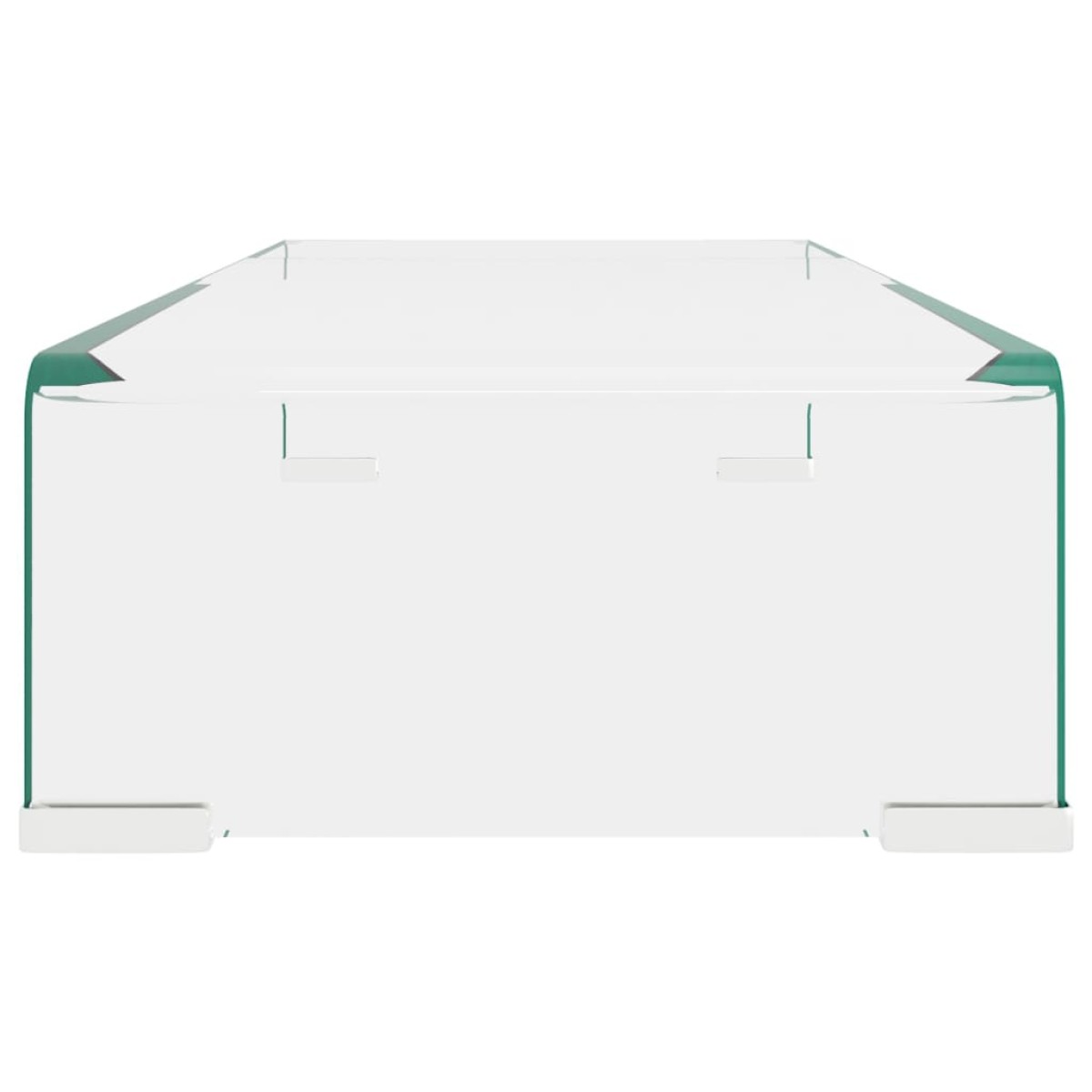 vidaXL Βάση Τηλεόρασης/Οθόνης Διάφανη 60 x 25 x 11 εκ. Γυάλινη