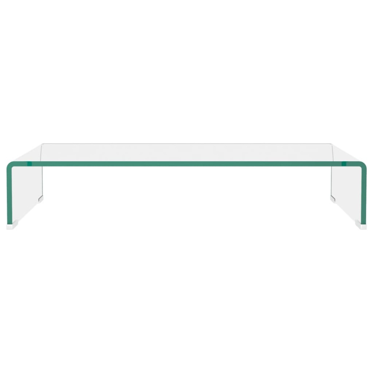 vidaXL Βάση Τηλεόρασης/Οθόνης Διάφανη 70 x 30 x 13 εκ. Γυάλινη