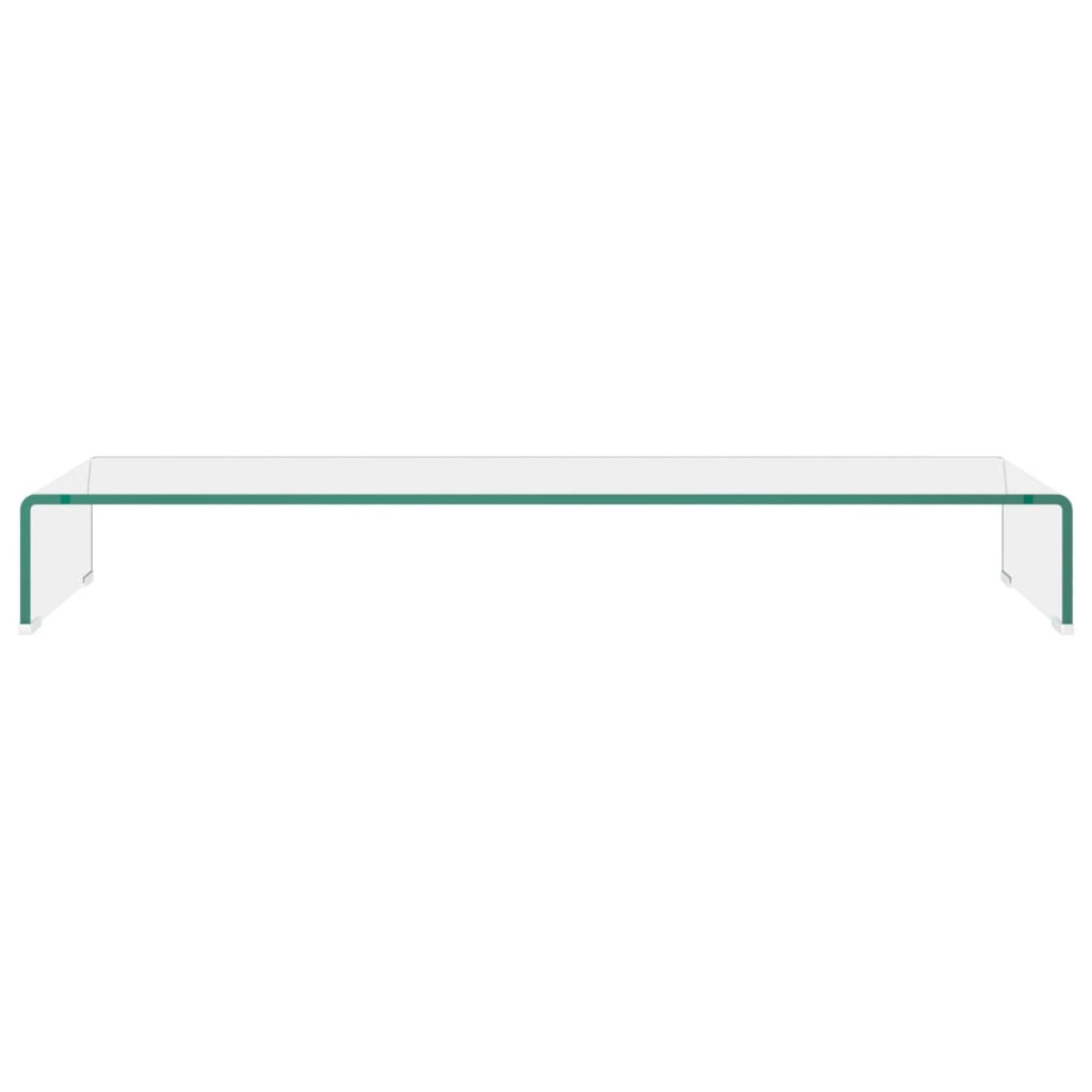 vidaXL Βάση Τηλεόρασης/Οθόνης Διάφανη 100 x 30 x 13 εκ. Γυάλινη