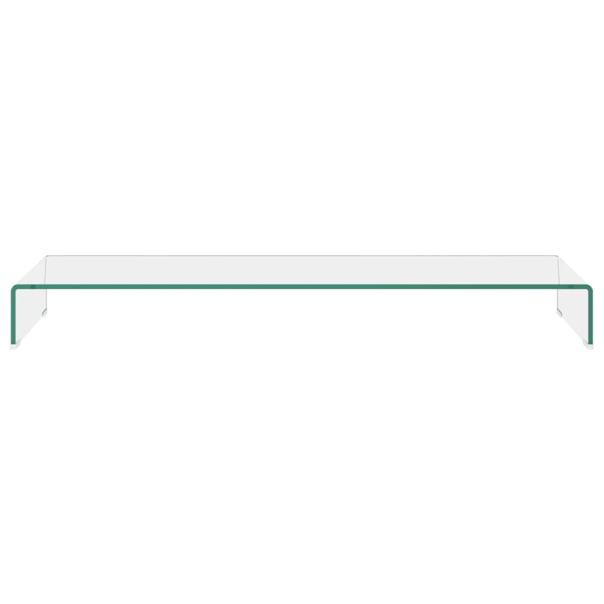 vidaXL Βάση Τηλεόρασης/Οθόνης Διάφανη 120 x 30 x 13 εκ. Γυάλινη