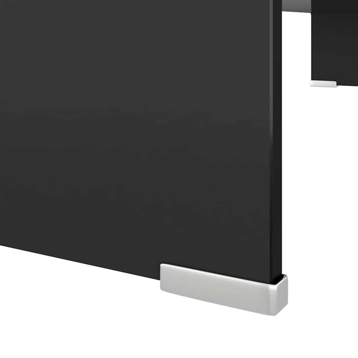 vidaXL Βάση Τηλεόρασης/Οθόνης Μαύρη 90 x 30 x 13 εκ. Γυάλινη