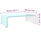 vidaXL Βάση Τηλεόρασης/Οθόνης Πράσινη 40 x 25 x 11 εκ. Γυάλινη