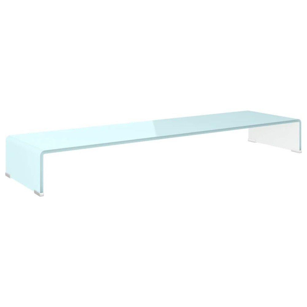 vidaXL Βάση Τηλεόρασης/Οθόνης Πράσινη 100 x 30 x 13 εκ. Γυάλινη