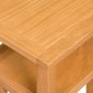 vidaXL Τραπέζι Βοηθητικό με Ράφι 27 x 35 x 55 εκ. Μασίφ Ξύλο Δρυός