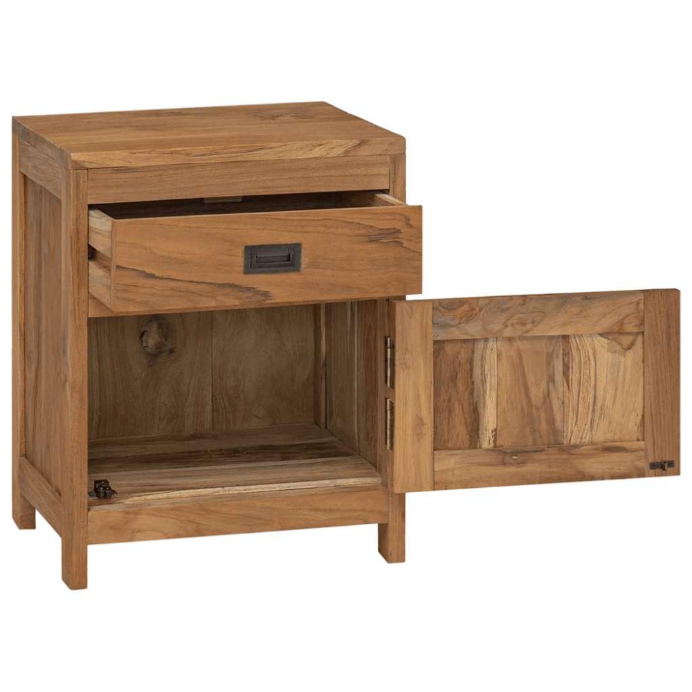 vidaXL Κομοδίνο 40 x 30 x 50 εκ. από Μασίφ Ξύλο Teak