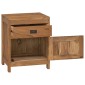 vidaXL Κομοδίνο 40 x 30 x 50 εκ. από Μασίφ Ξύλο Teak