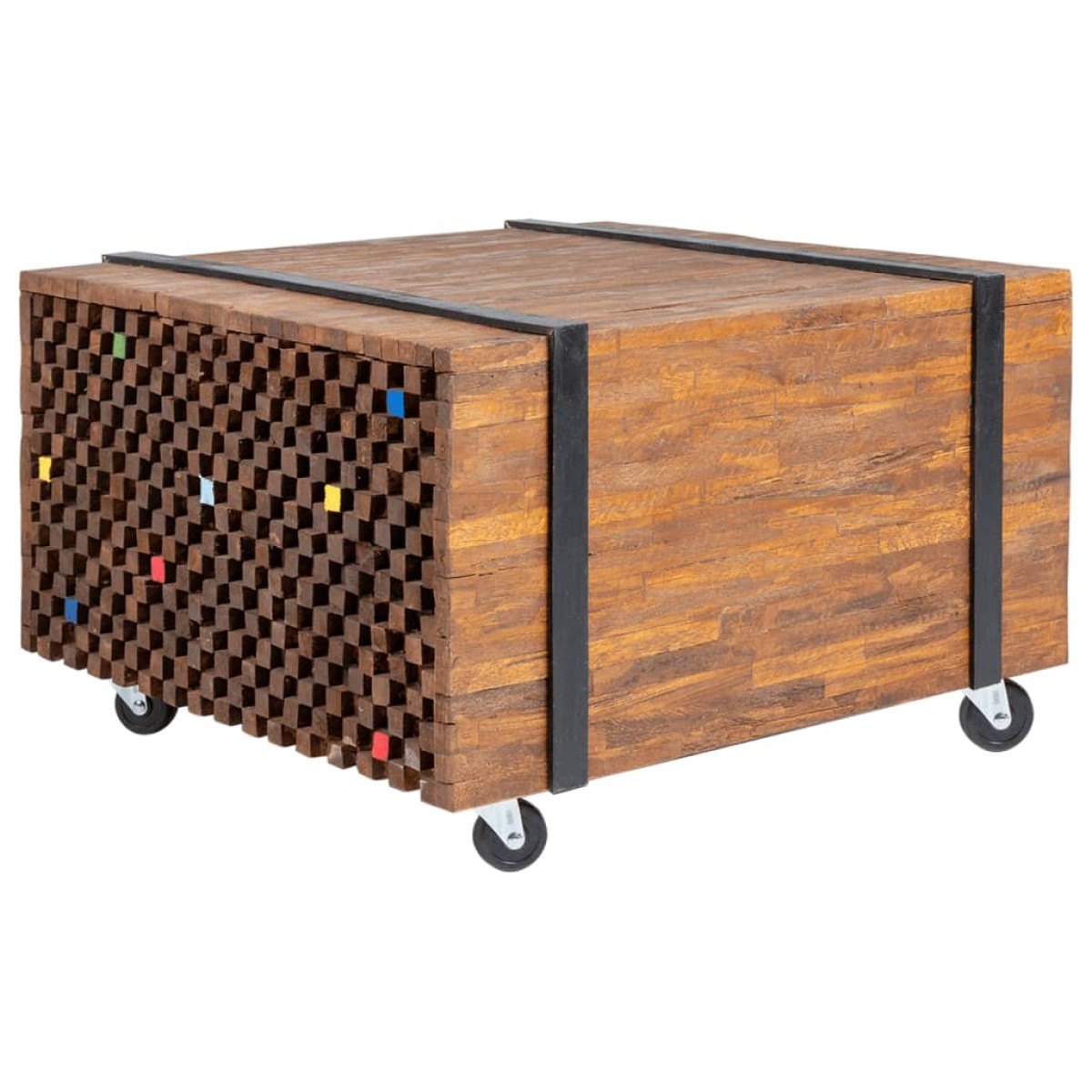 vidaXL Τραπεζάκι Βοηθητικό 60 x 60 x 38 εκ. από Ξύλο Teak