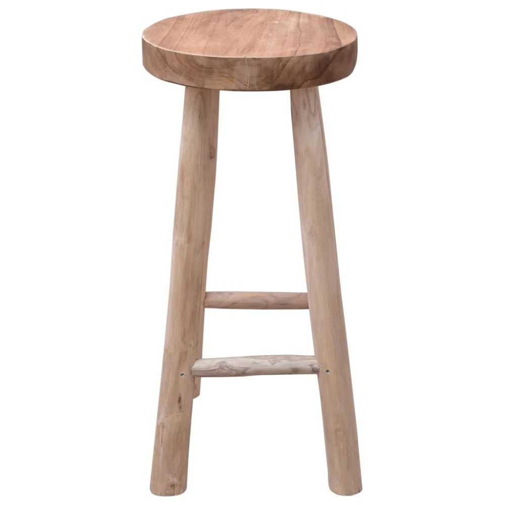 vidaXL Σκαμπό Μπαρ από Μασίφ Ξύλο Teak