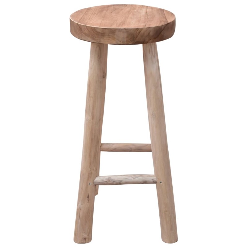 vidaXL Σκαμπό Μπαρ από Μασίφ Ξύλο Teak