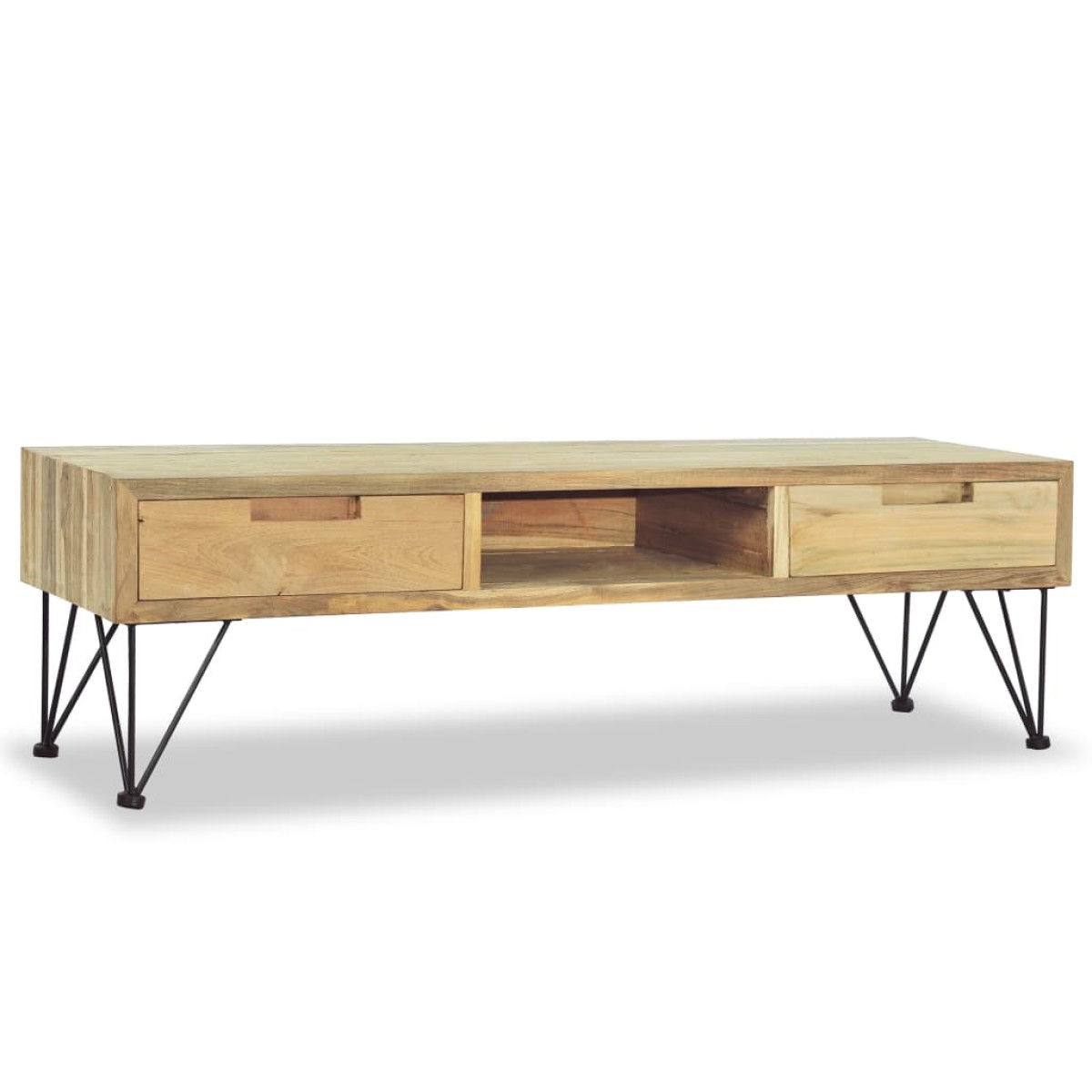 vidaXL Έπιπλο Τηλεόρασης 120 x 35 x 35 εκ. από Μασίφ Ξύλο Teak